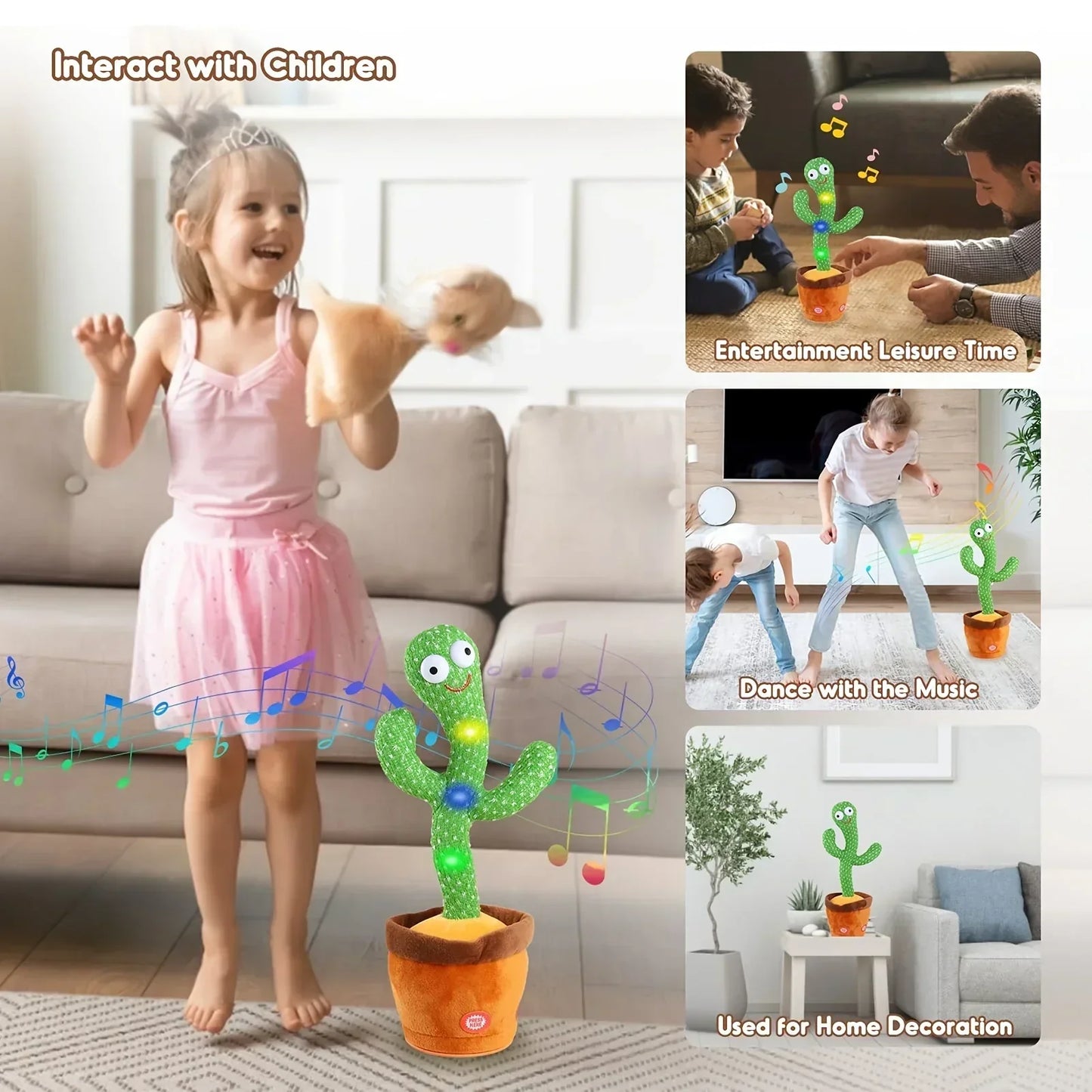 ZENQO™-Cacto Dancing Cactus Plush Toy