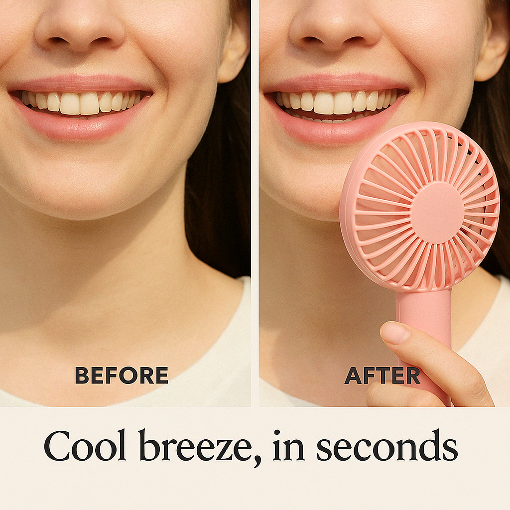 ZENQO™-Portable Handheld Mini Rechargeable Fan