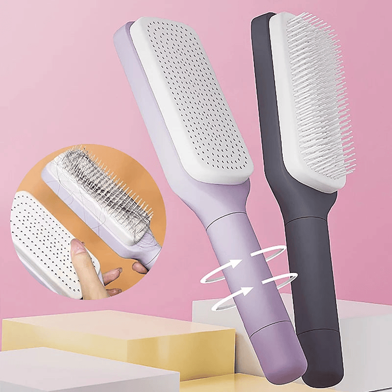 ZENQO™-SELF CLEANING HAIR COMB (IMPORTED)