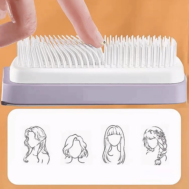 ZENQO™-SELF CLEANING HAIR COMB (IMPORTED)