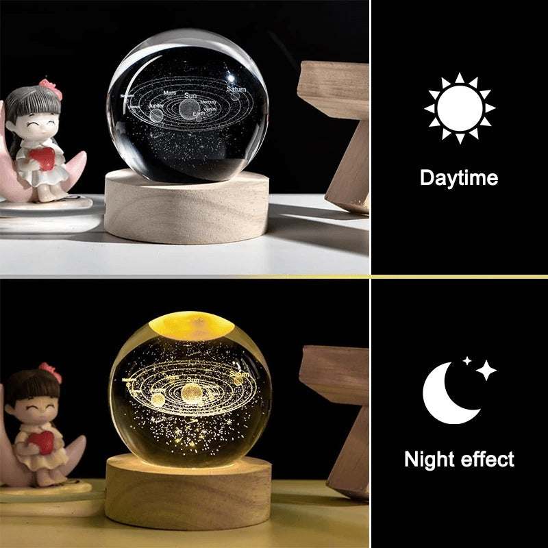 ZENQO™-Night Light Galaxy Crystal Ball Lamp