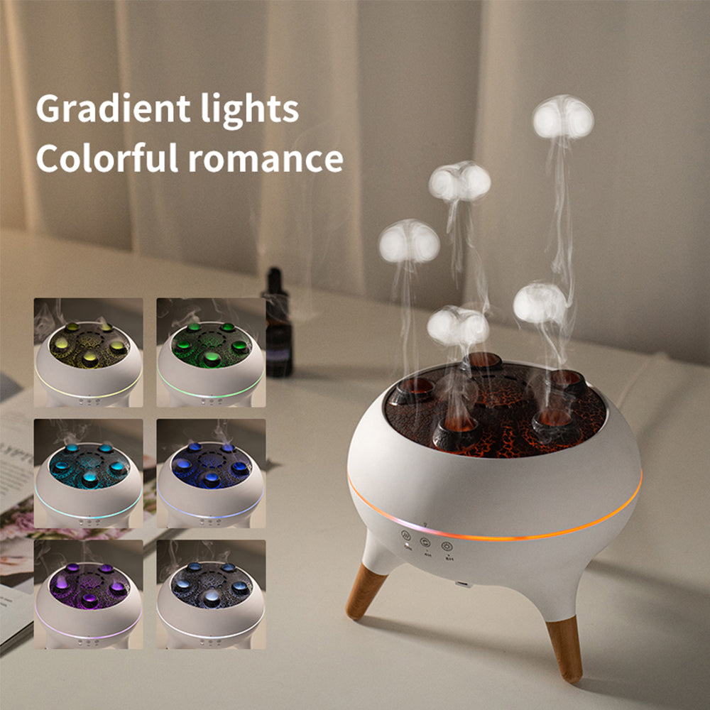 ZENQO™- 3D JELLYFISH FLAME AROMATHERAPY DIFFUSER