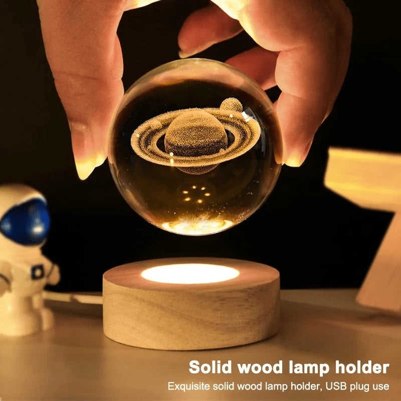 ZENQO™-Night Light Galaxy Crystal Ball Lamp